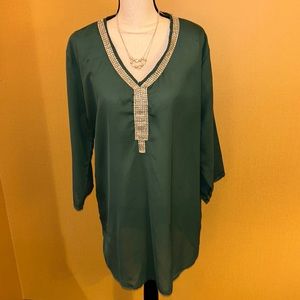 Embroidered Tunic Top